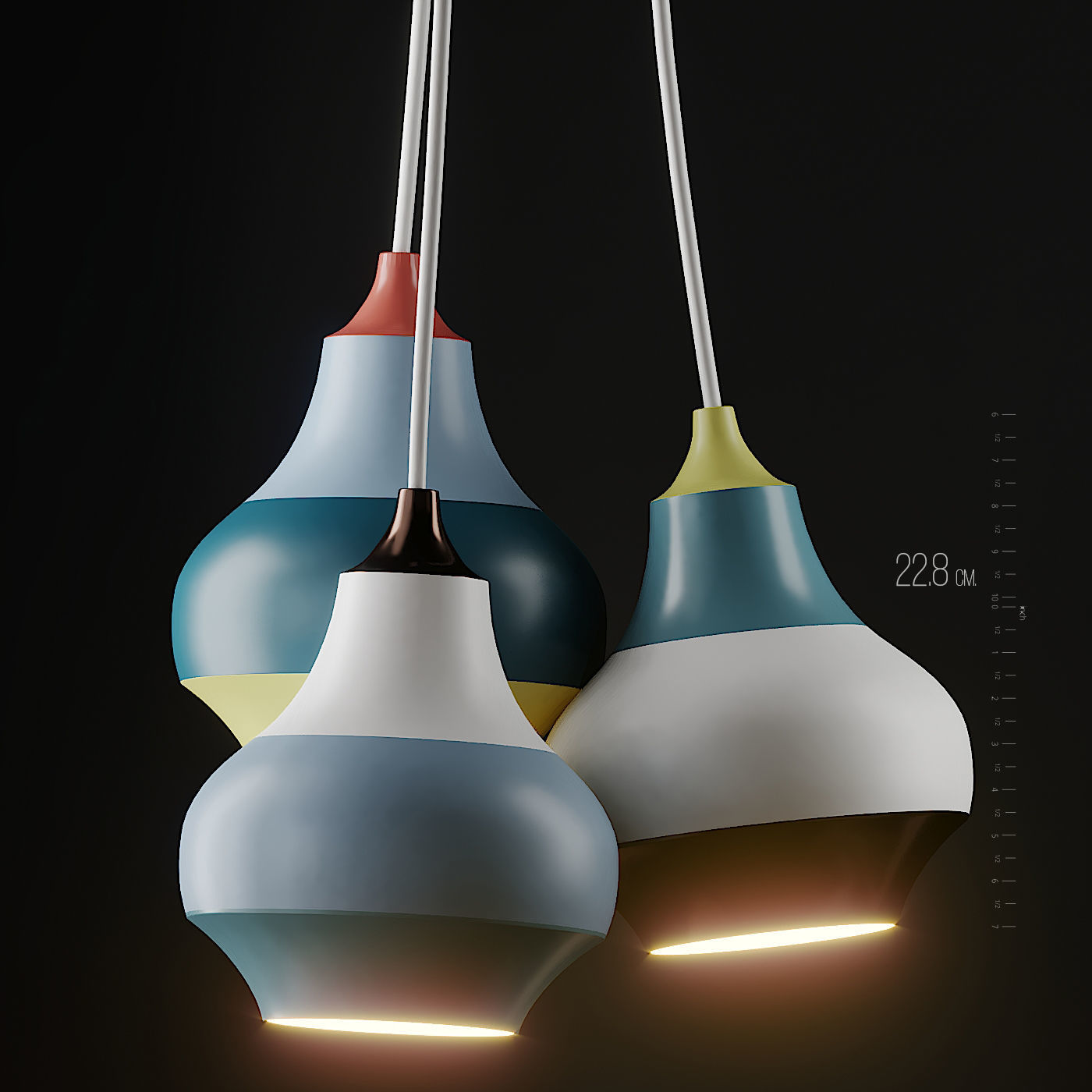  Cirque Pendant Light 3 Size by Louis Poulsen 3D model_3