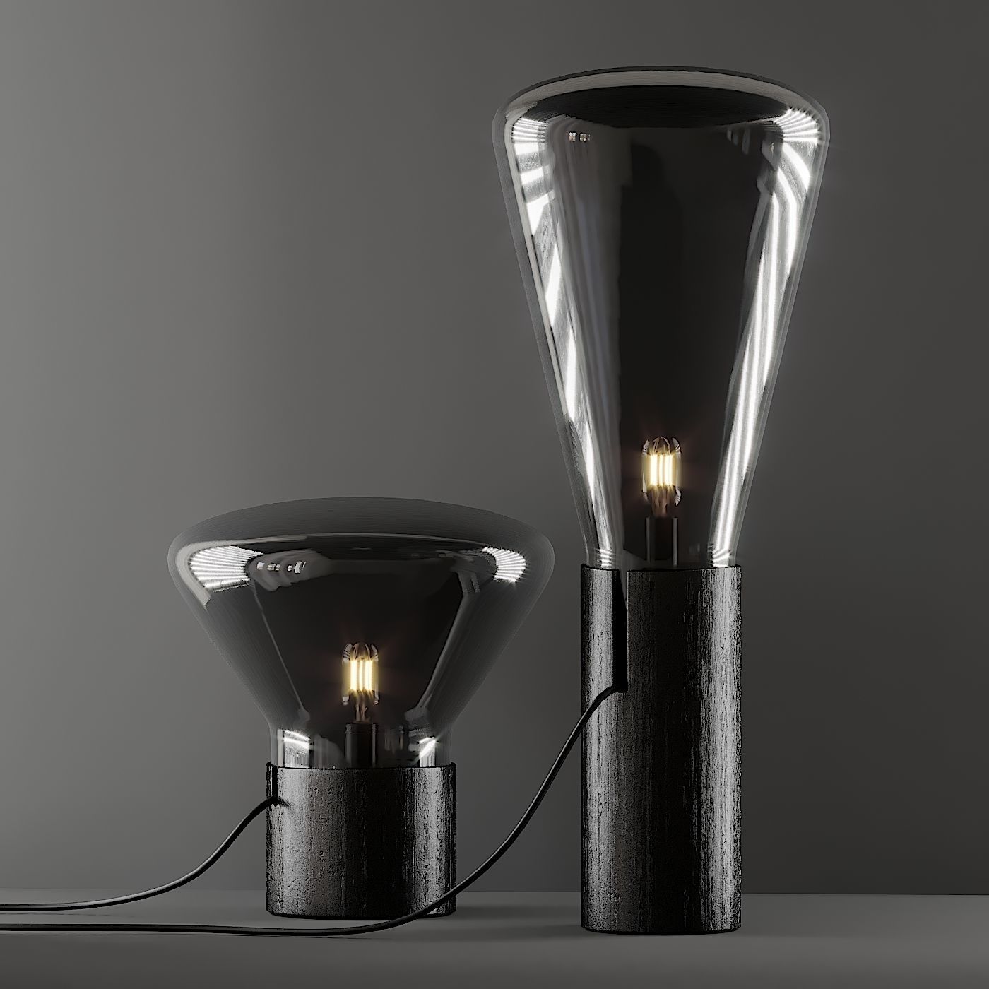 Muffin Tall Floor Lamp by Dan Yeffet 3D model_3