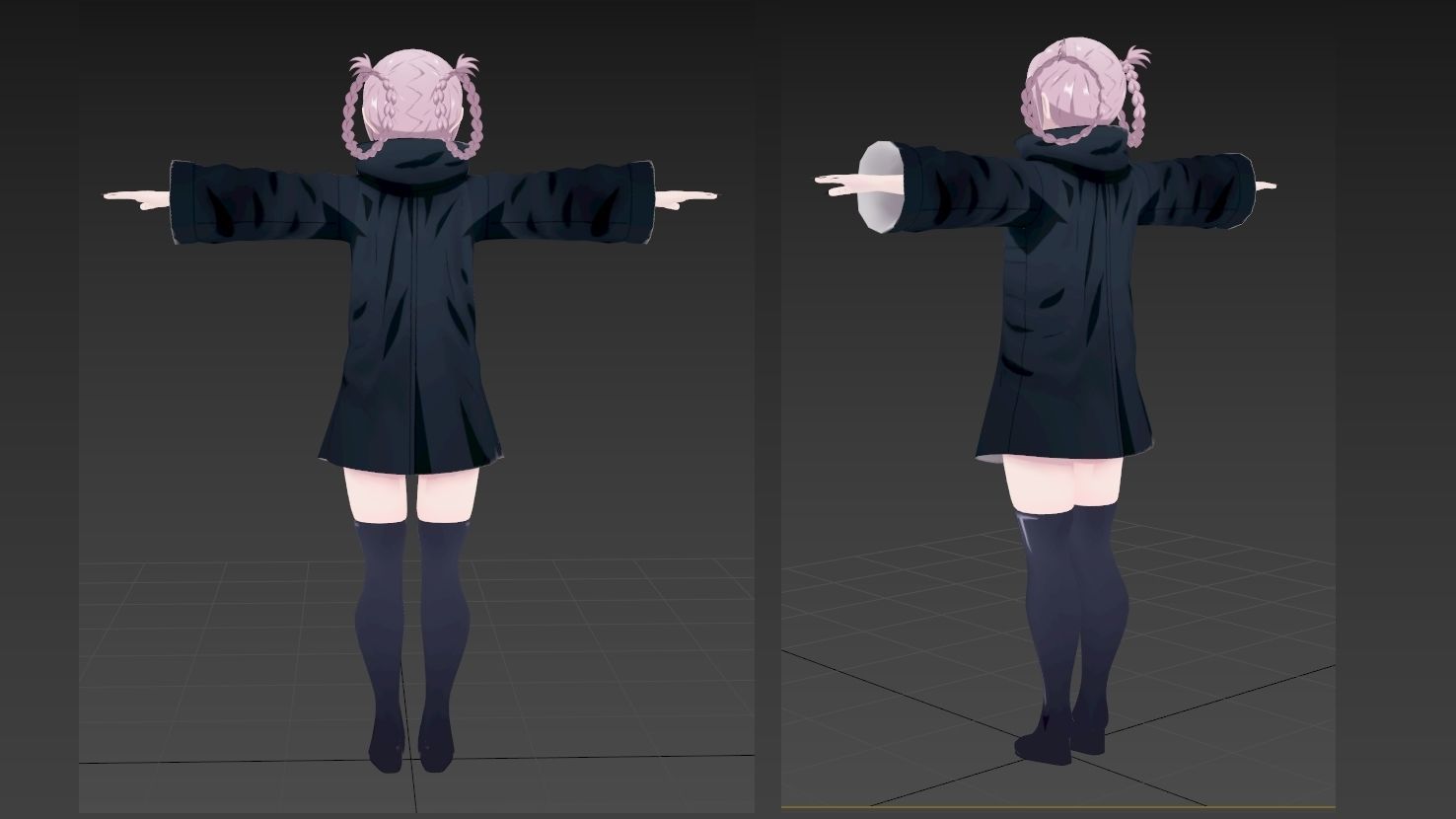 Nazuna Nanakusa Call of the Night VRChat 3D model_7
