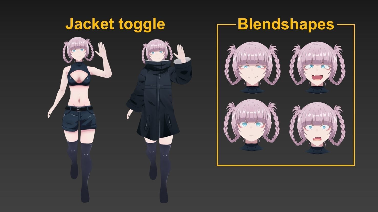 Nazuna Nanakusa Call of the Night VRChat 3D model_5