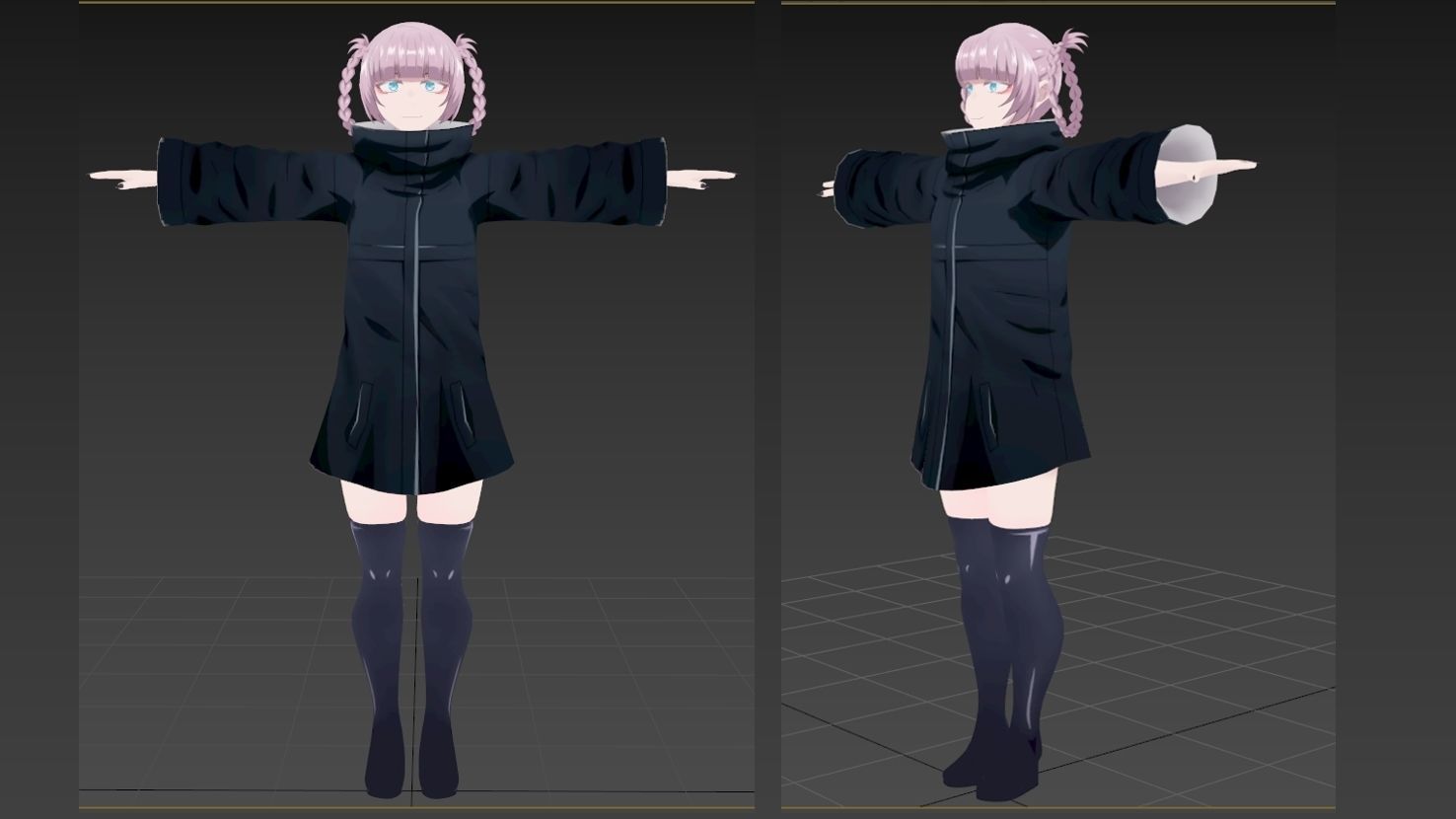 Nazuna Nanakusa Call of the Night VRChat 3D model_6