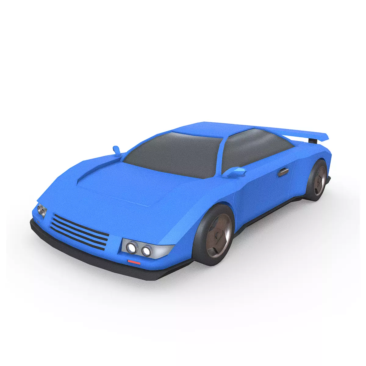Car U2 lowpoly game-ready Low-poly 3D model_0