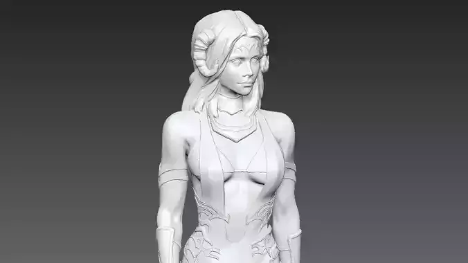 Enchantress statue of woman