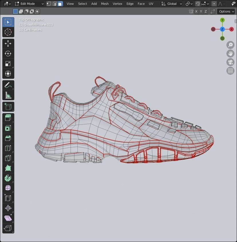 Shoe  with 15 different texture Low-poly 3D model_41