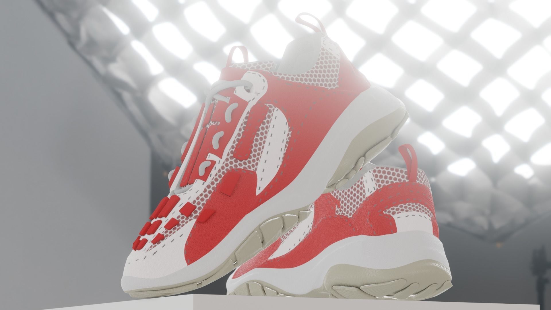 Shoe  with 15 different texture Low-poly 3D model_12