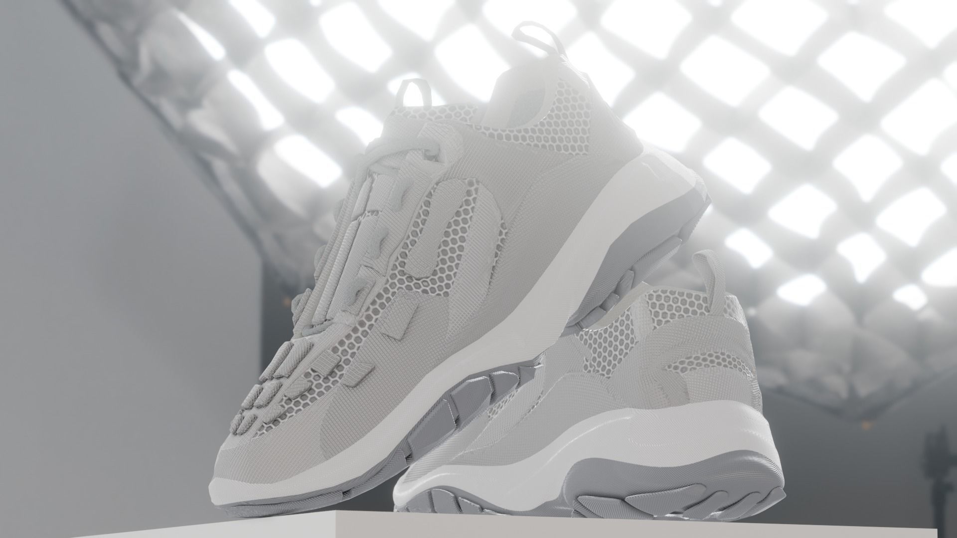 Shoe  with 15 different texture Low-poly 3D model_20