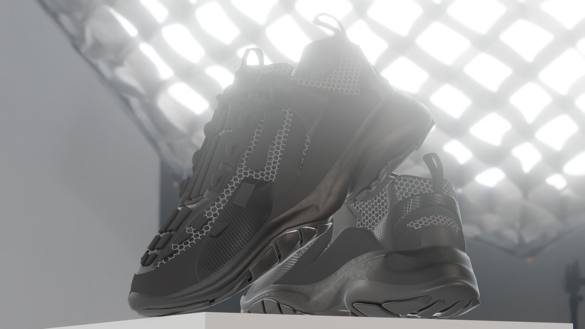 Shoe  with 15 different texture Low-poly 3D model_19