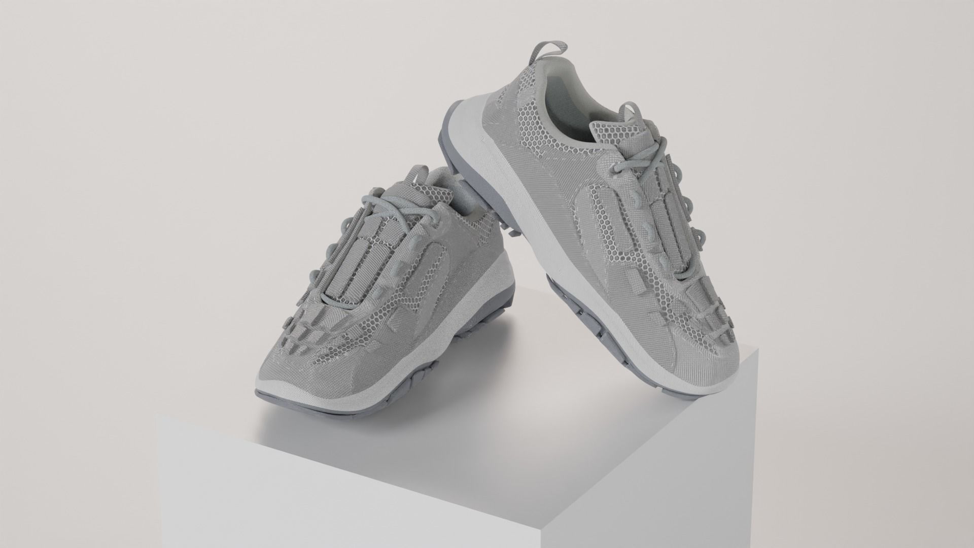 Shoe  with 15 different texture Low-poly 3D model_3