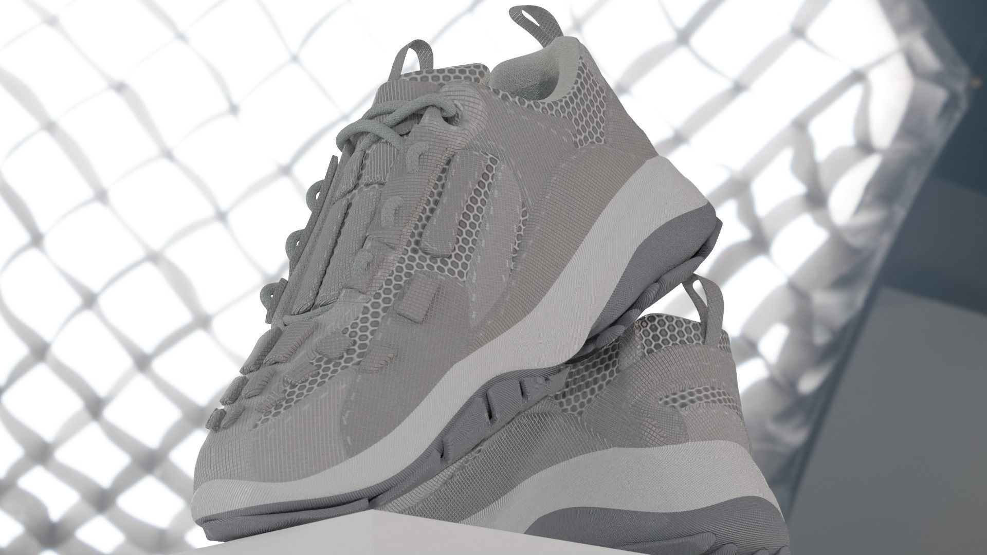 Shoe  with 15 different texture Low-poly 3D model_9
