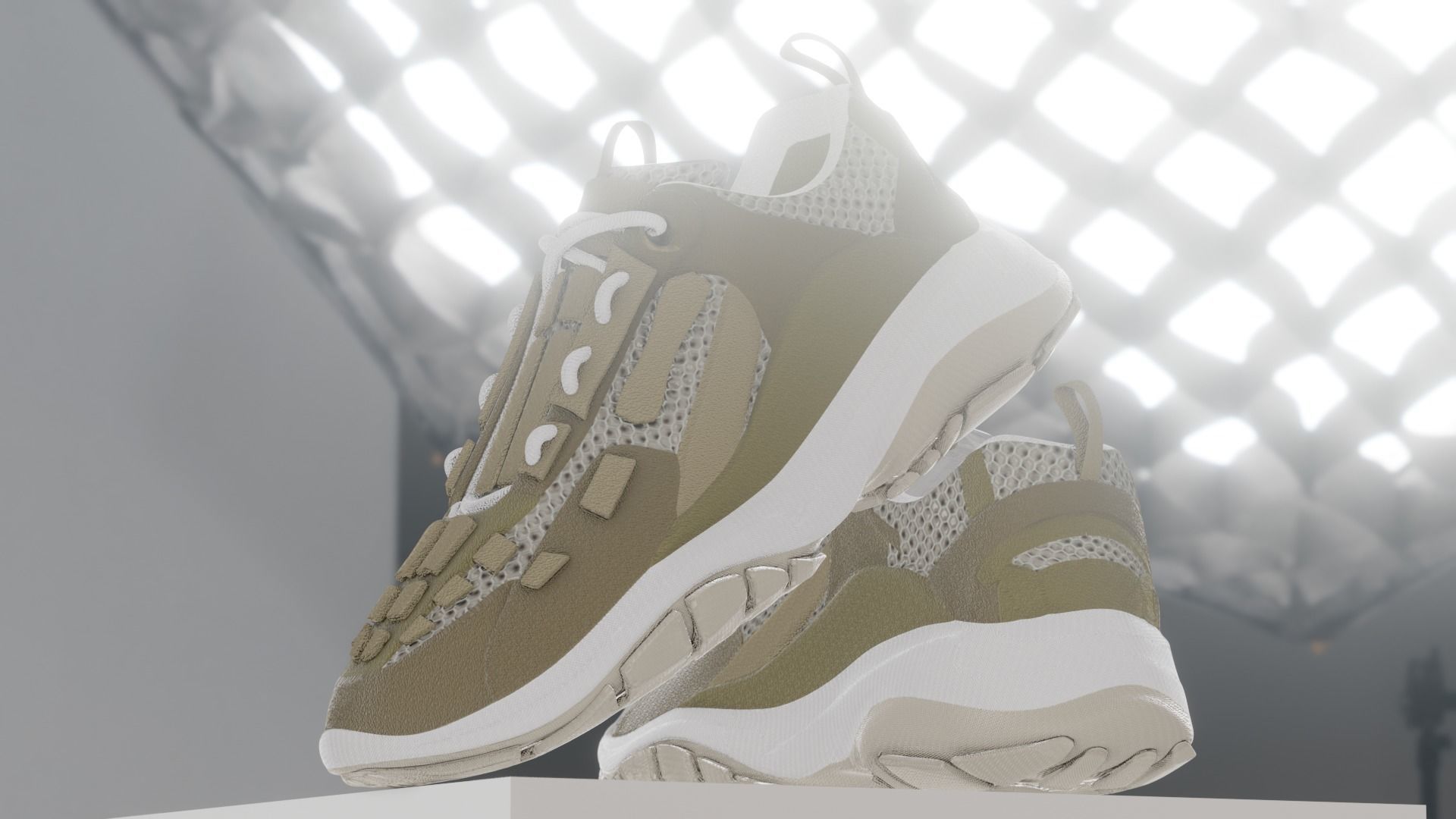 Shoe  with 15 different texture Low-poly 3D model_11