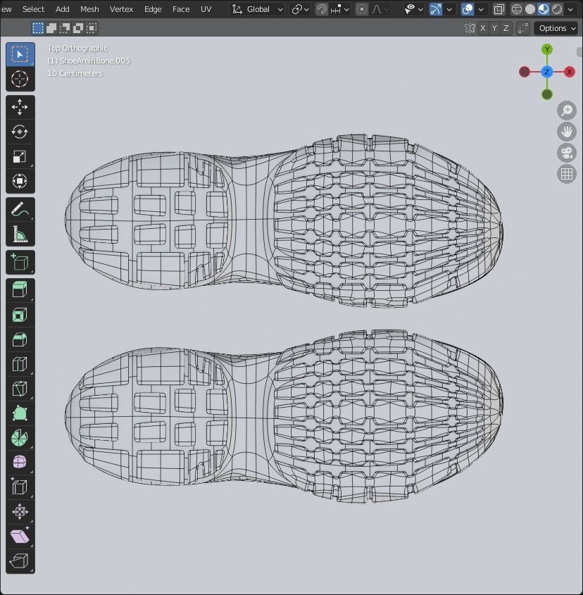 Shoe  with 15 different texture Low-poly 3D model_38