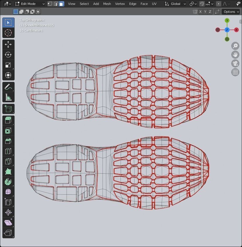 Shoe  with 15 different texture Low-poly 3D model_39