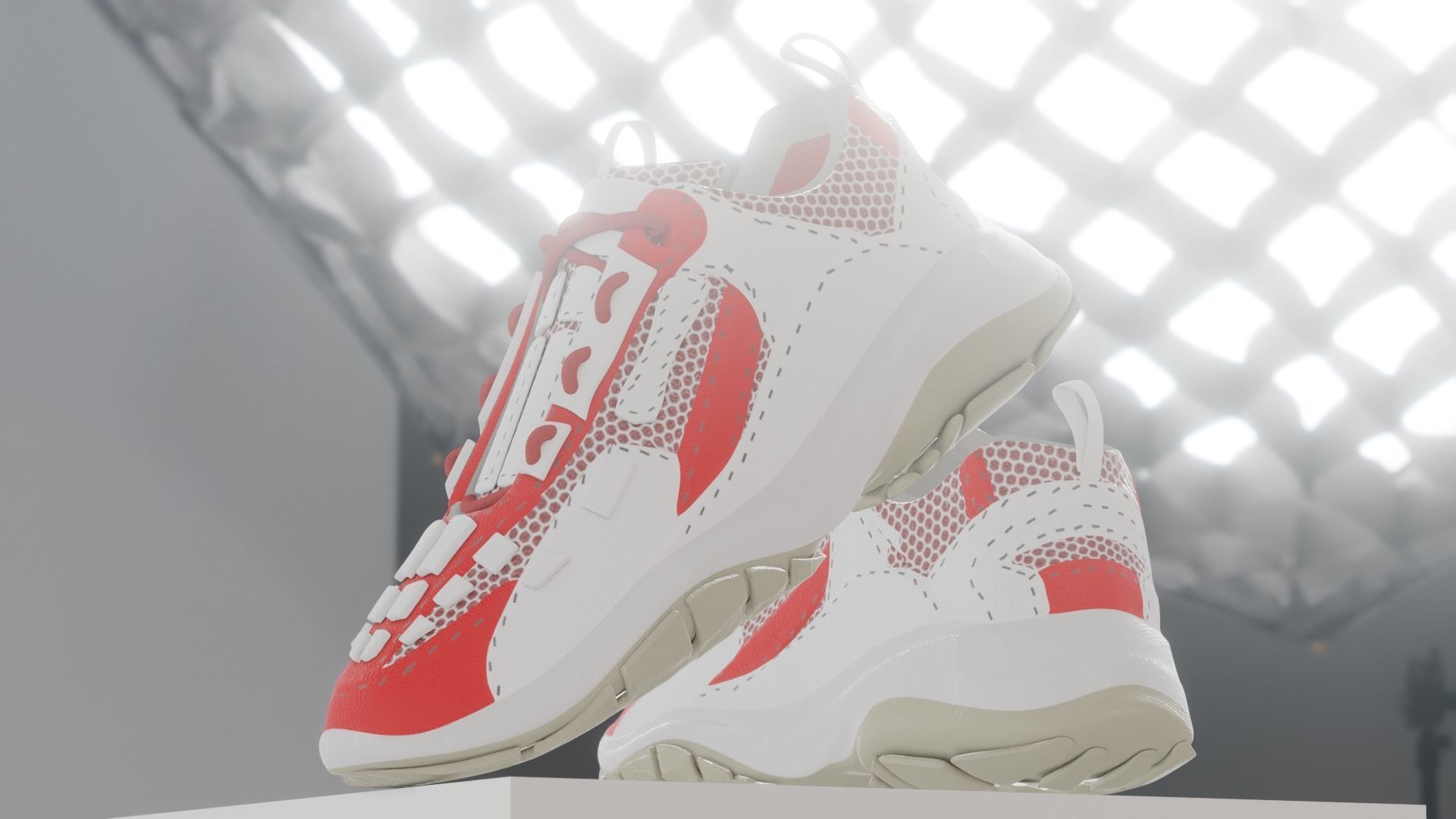 Shoe  with 15 different texture Low-poly 3D model_14