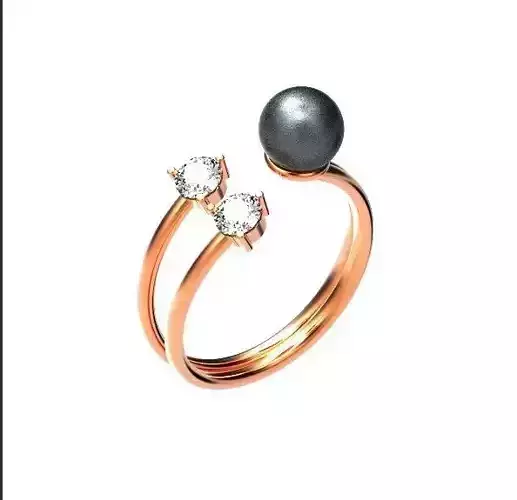  Wedding open ring pearls 368