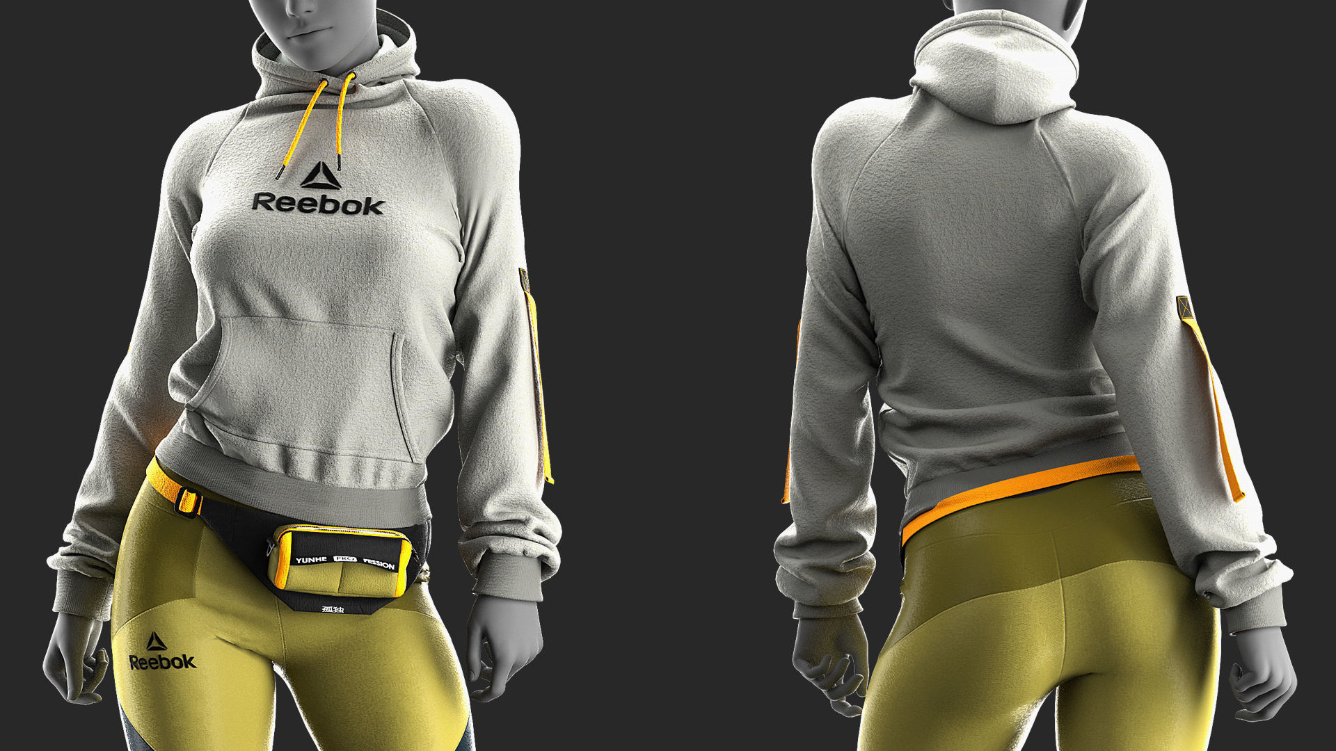 Girls Outfit 9 - Marvelous Designer with Video Process 3D model_2