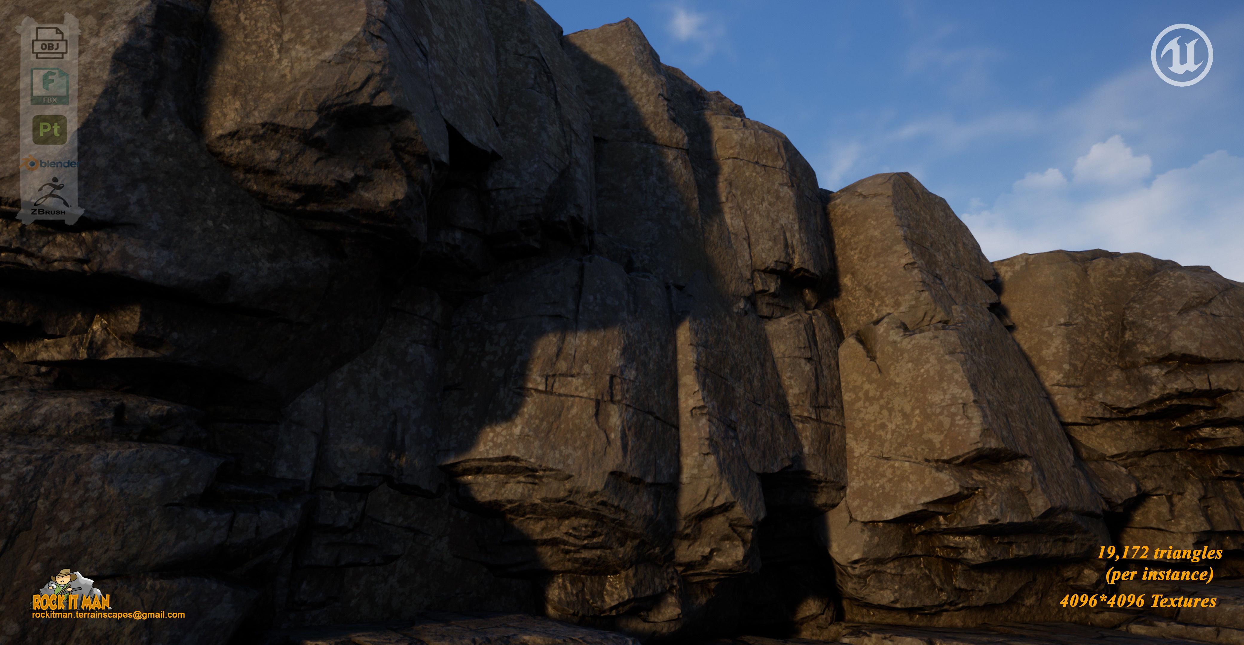 crumbly large 01 Low-poly 3D model_6