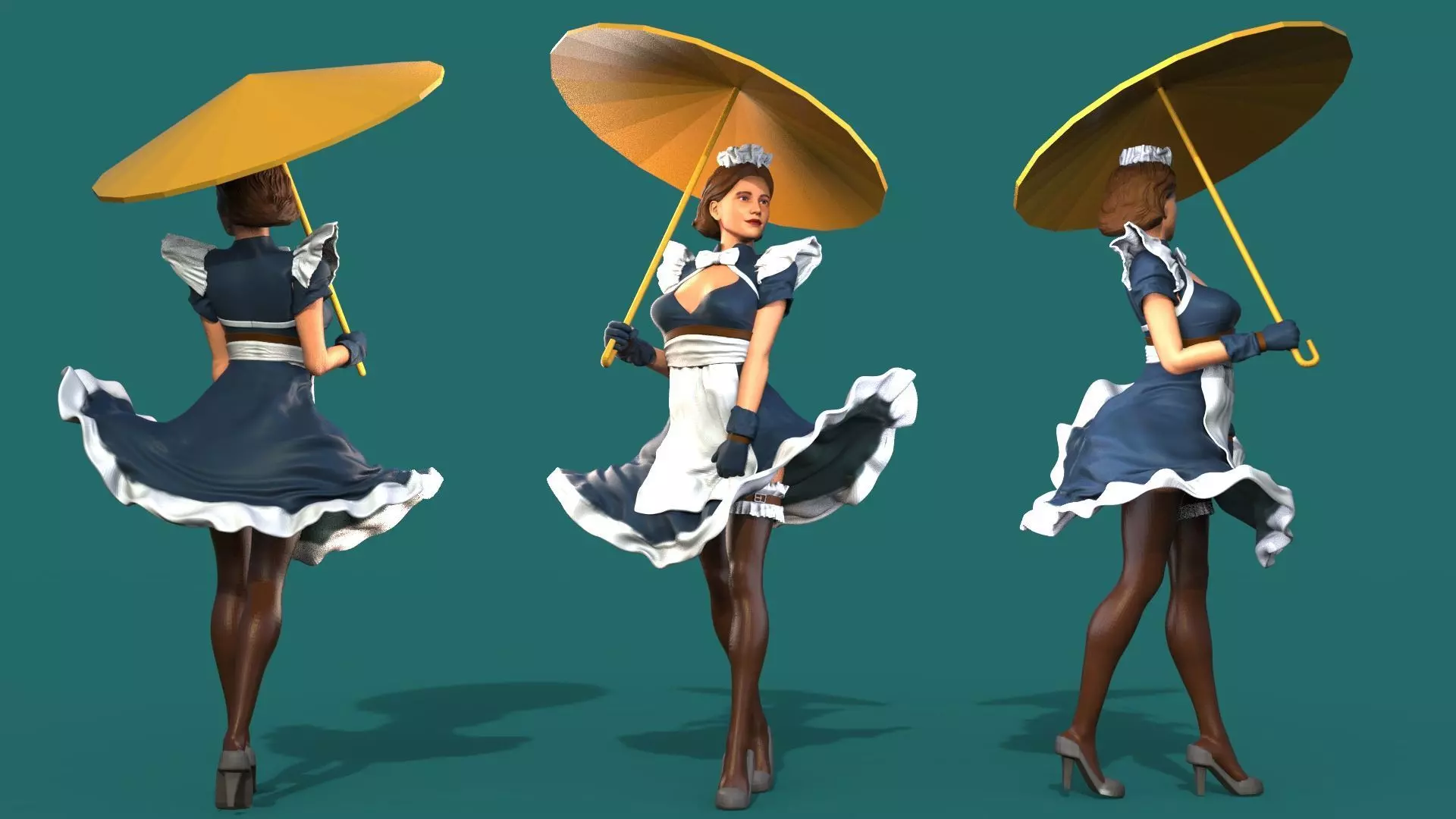 American maid 3D print model