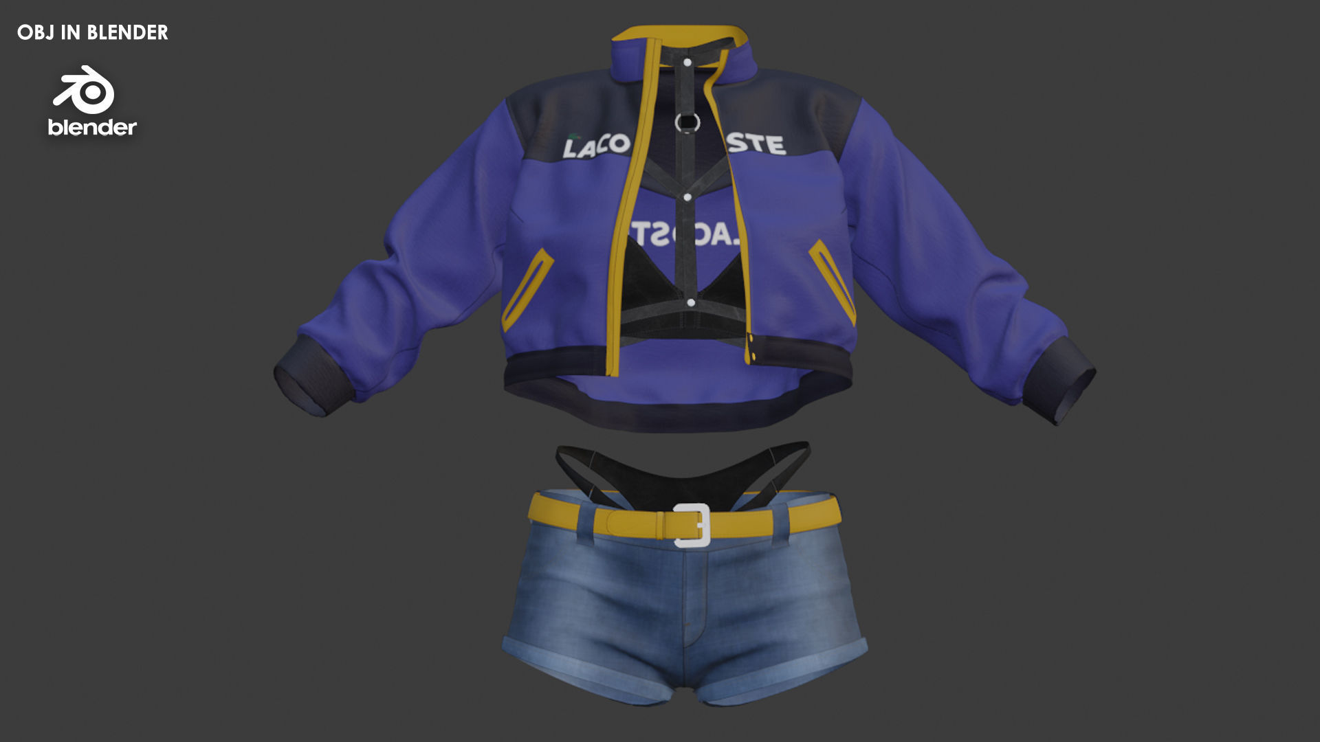 Girls Outfit 8 - Marvelous Designer with Video Process 3D model_5