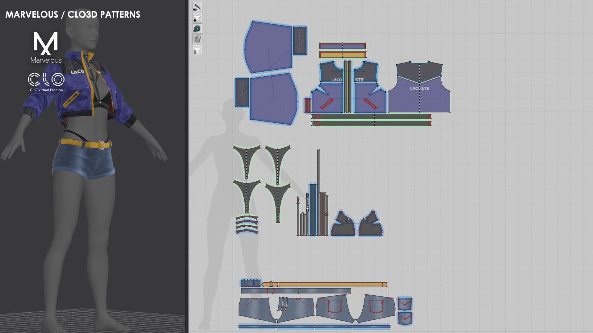 Girls Outfit 8 - Marvelous Designer with Video Process 3D model_7