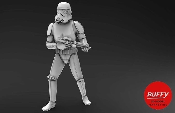 Stormtroopers star wars stormtrooper 3D model 3D printable | CGTrader