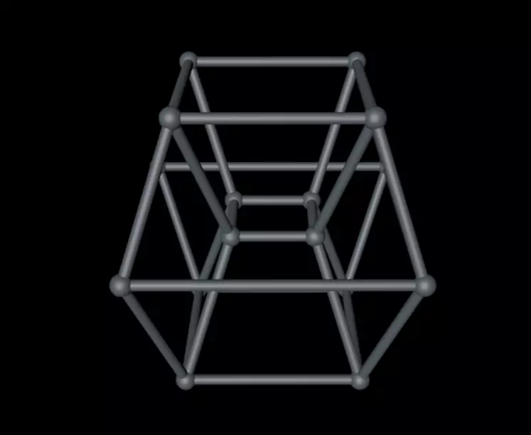 Tesseract cube Free 3D model