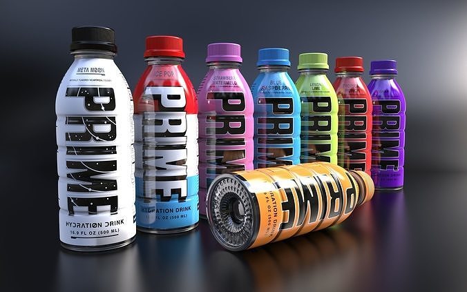 Drink Prime Low-poly 3D model 3