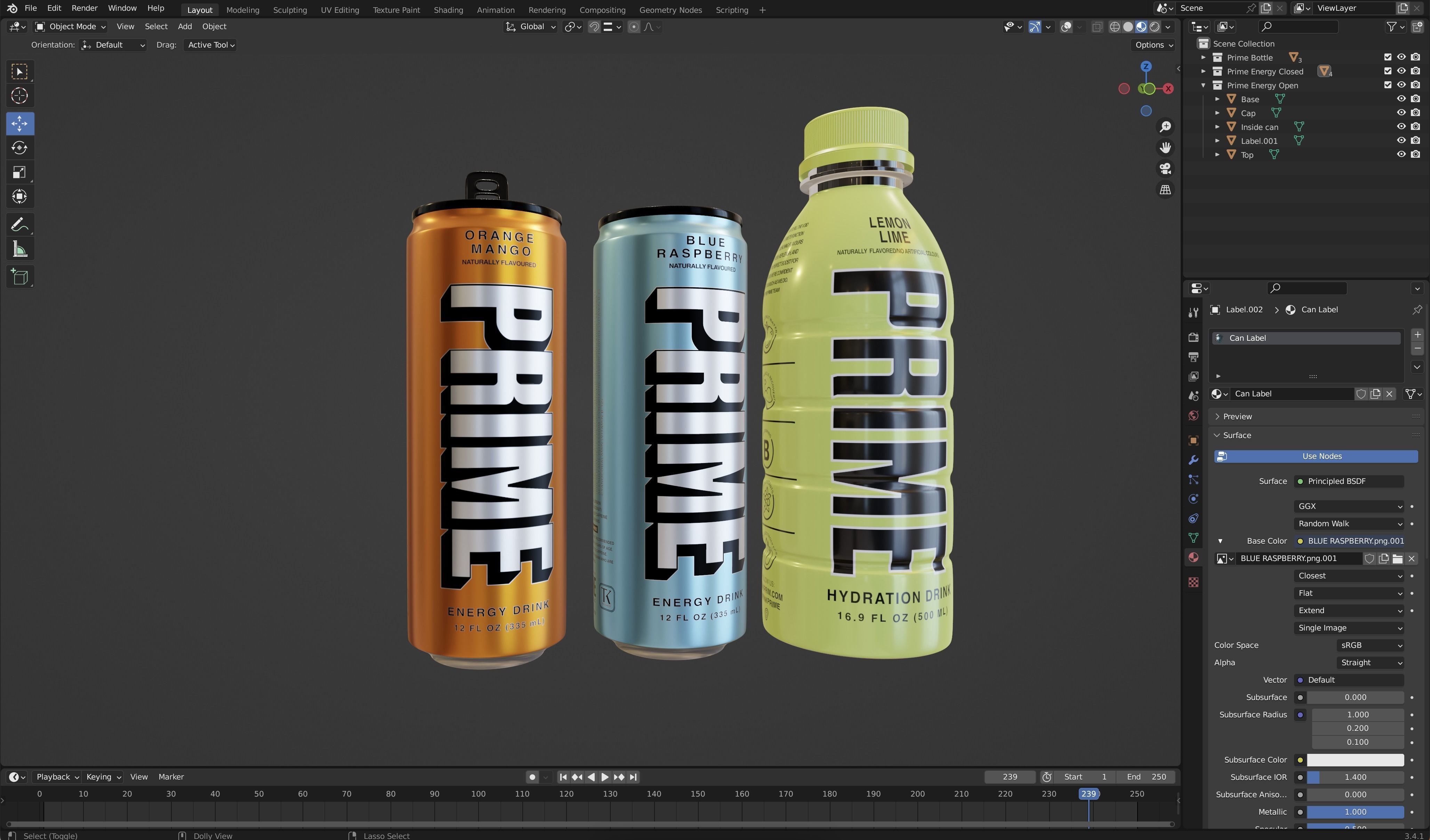 Drink Prime Low-poly 3D model_12