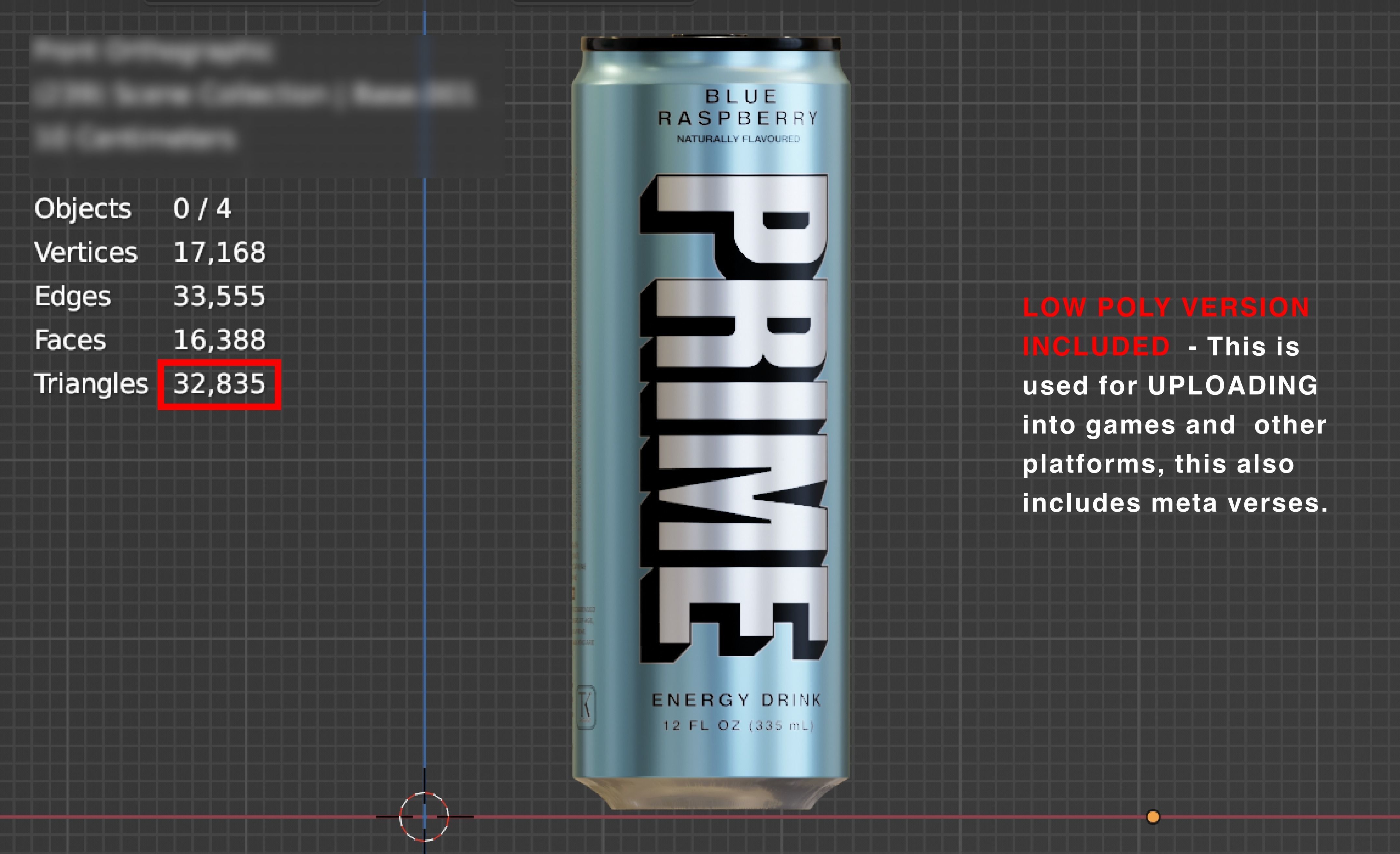 Drink Prime Low-poly 3D model_14