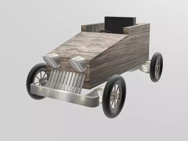 Soapbox Racing Car 1 3D model_0