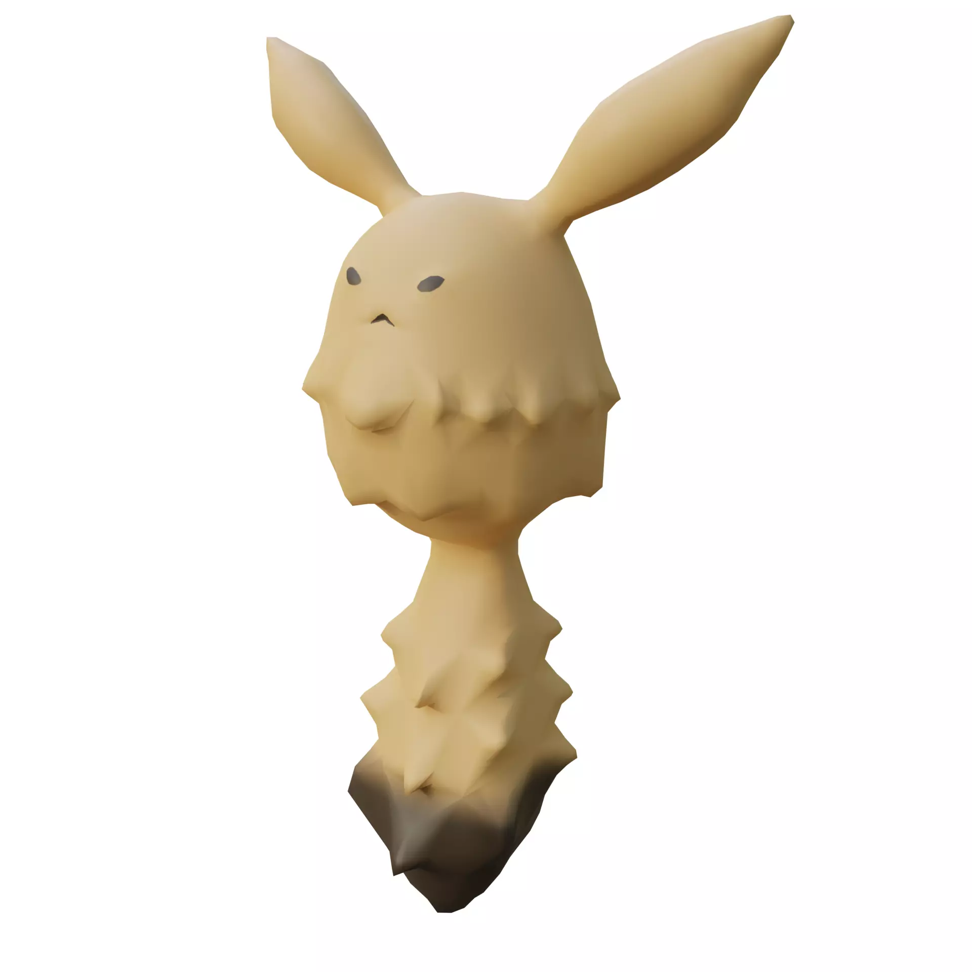 Dodoco side character of Klee from Genshin Impact Low-poly 3D model
