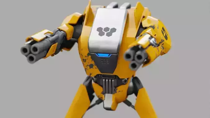 BATTLE DROID DF100  rigged character