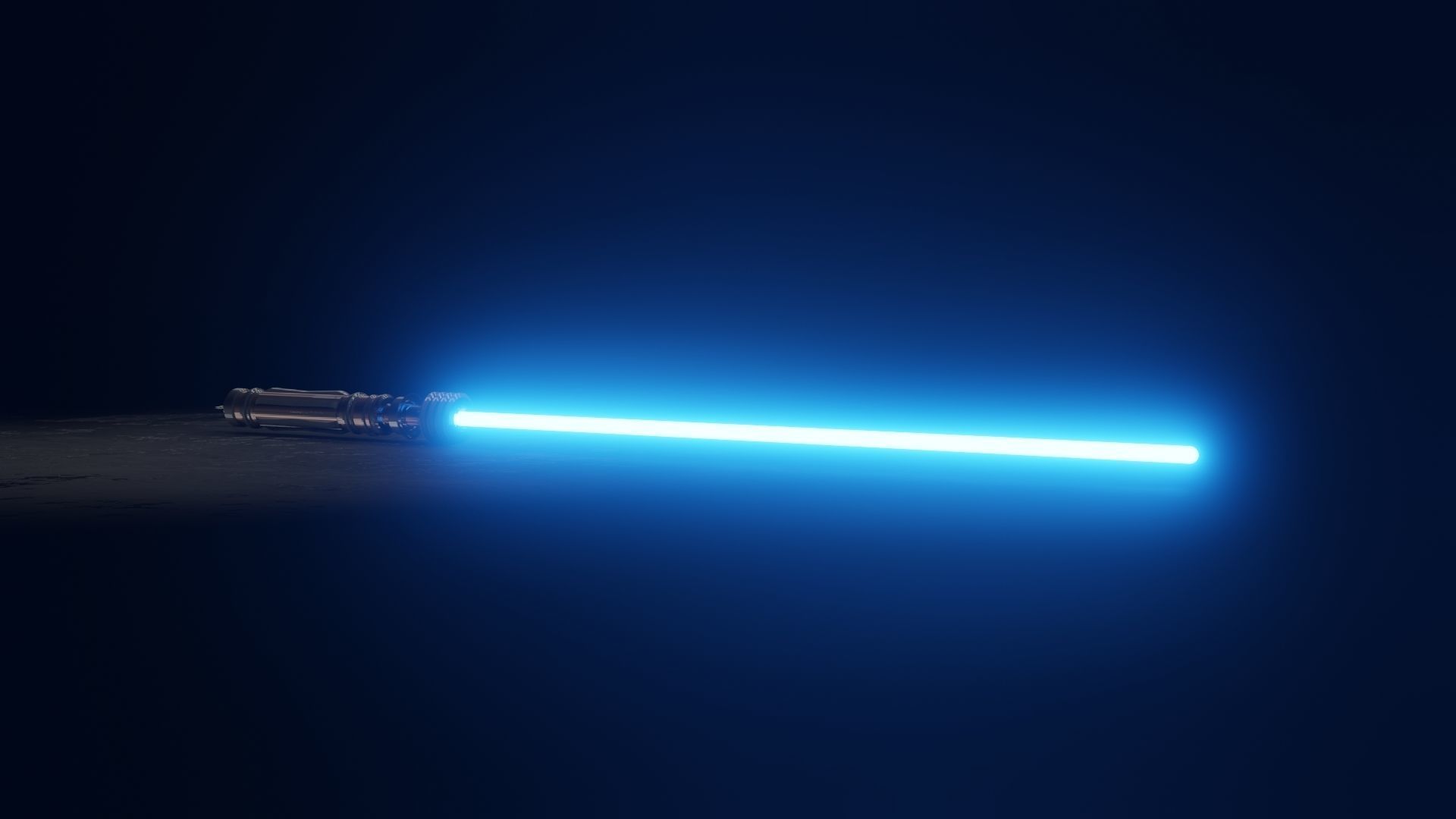 Leia Organa Lightsaber 3D model_1
