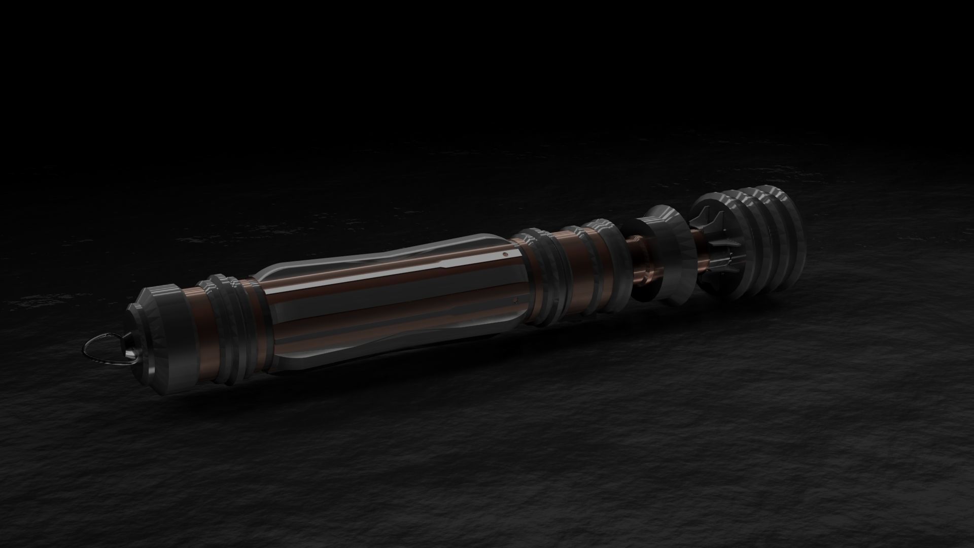 Leia Organa Lightsaber 3D model_2