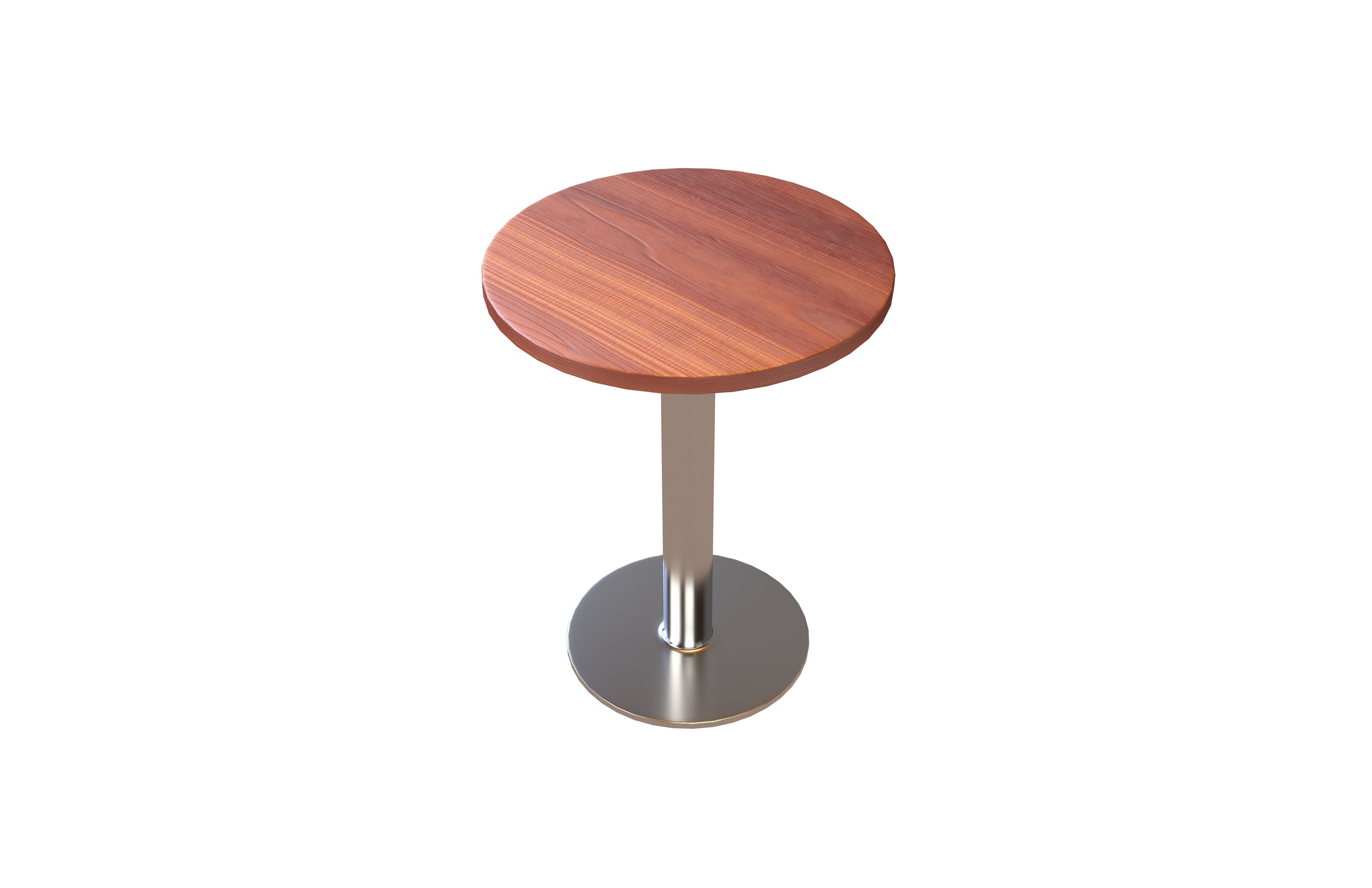 Bar Table v2 001 Low-poly 3D model_3