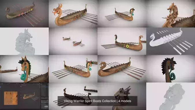Viking Warrior Spirit Boats Collection