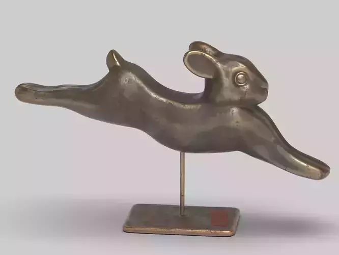 Rabbit lapin modern art sculpture 3D print model Rabbit lapin modern art sculpture 3D print model