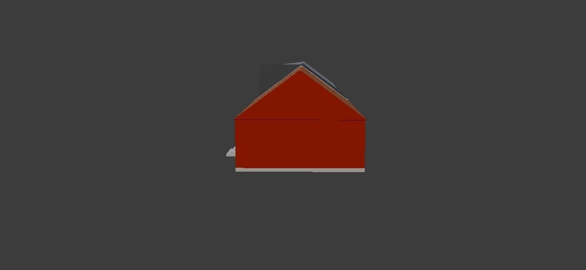PSX Cartoon Houses Low-poly 3D model_2