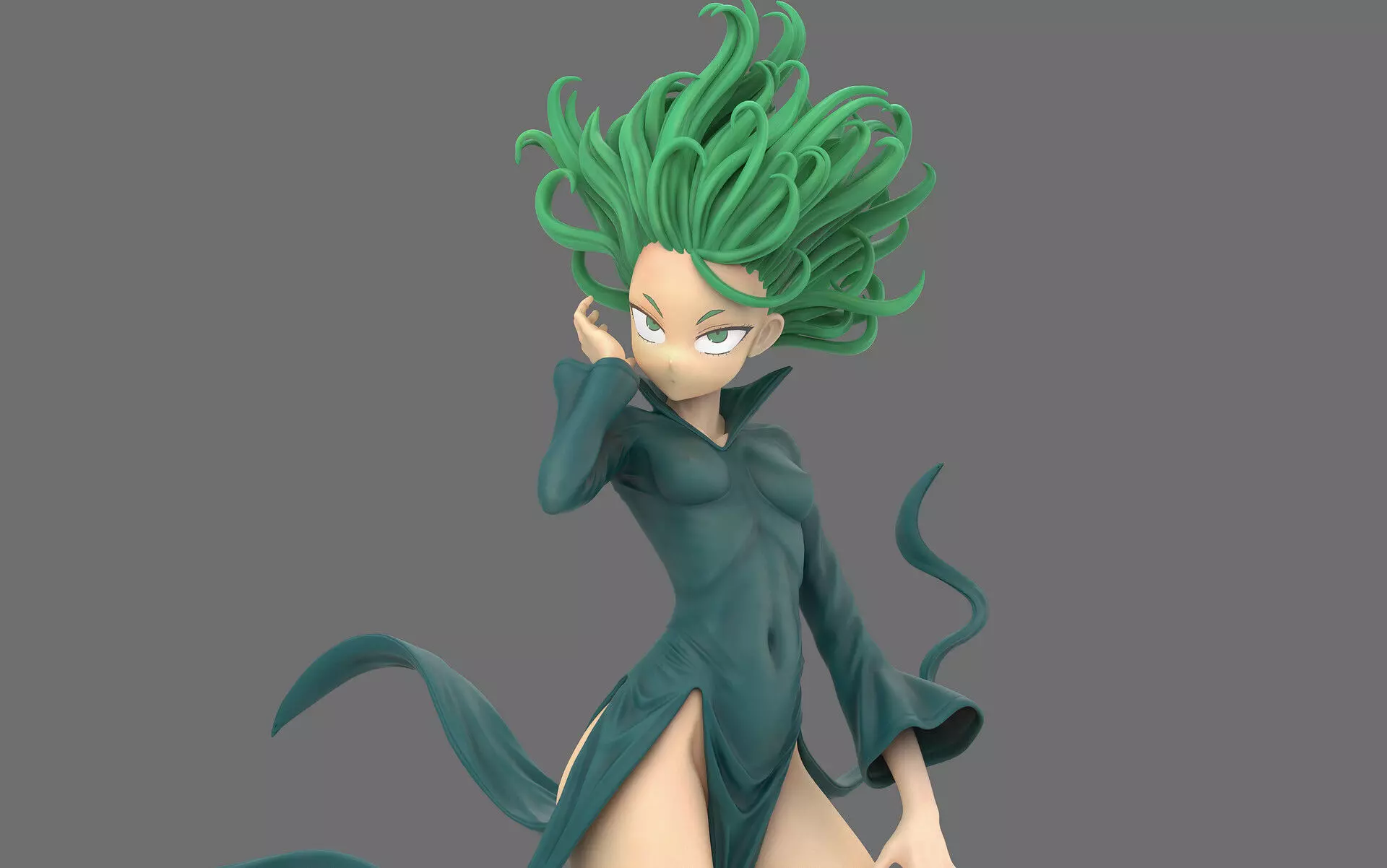 One punch man Tatsumaki tornado  3D print model_0