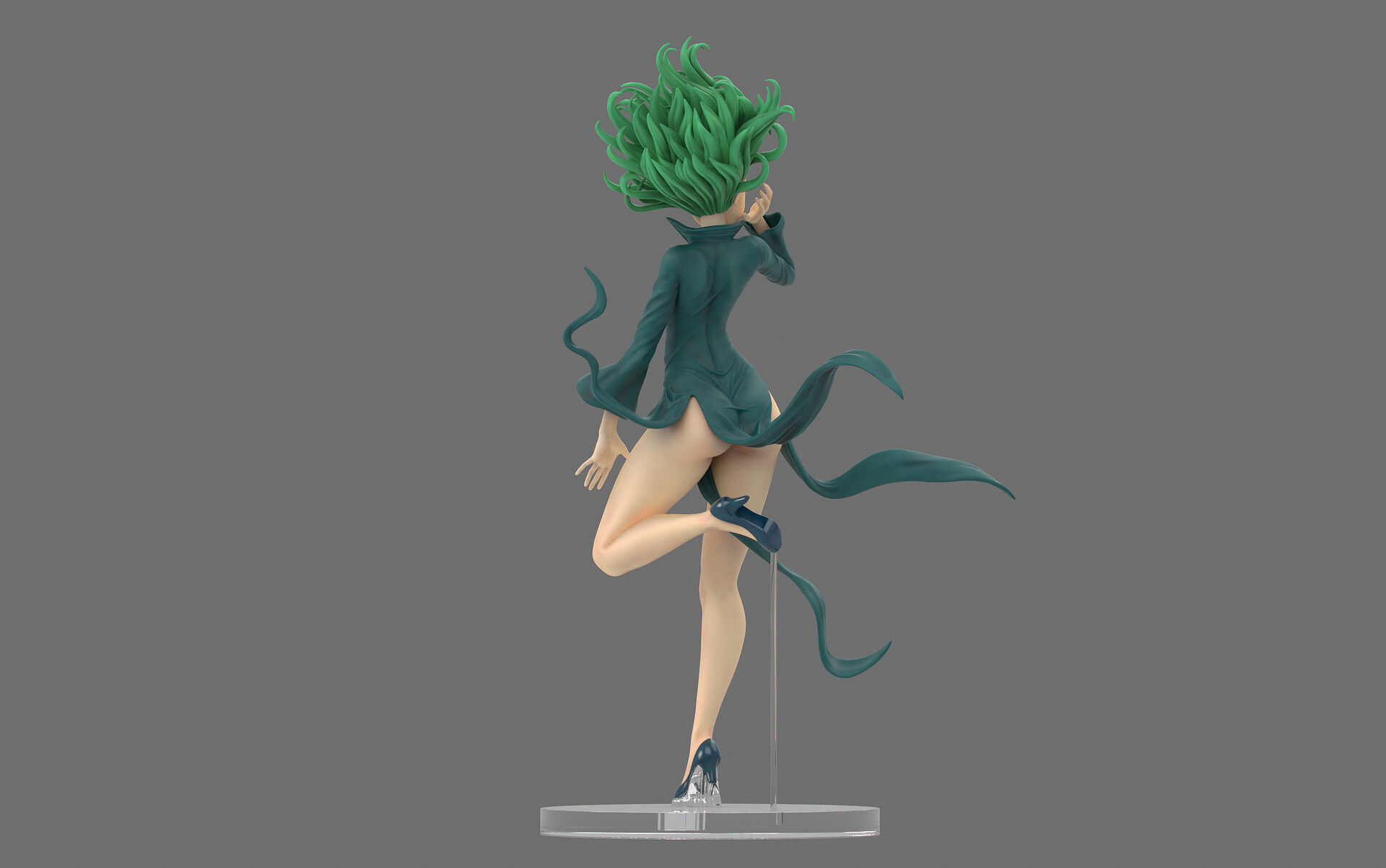 One punch man Tatsumaki tornado  3D print model_2