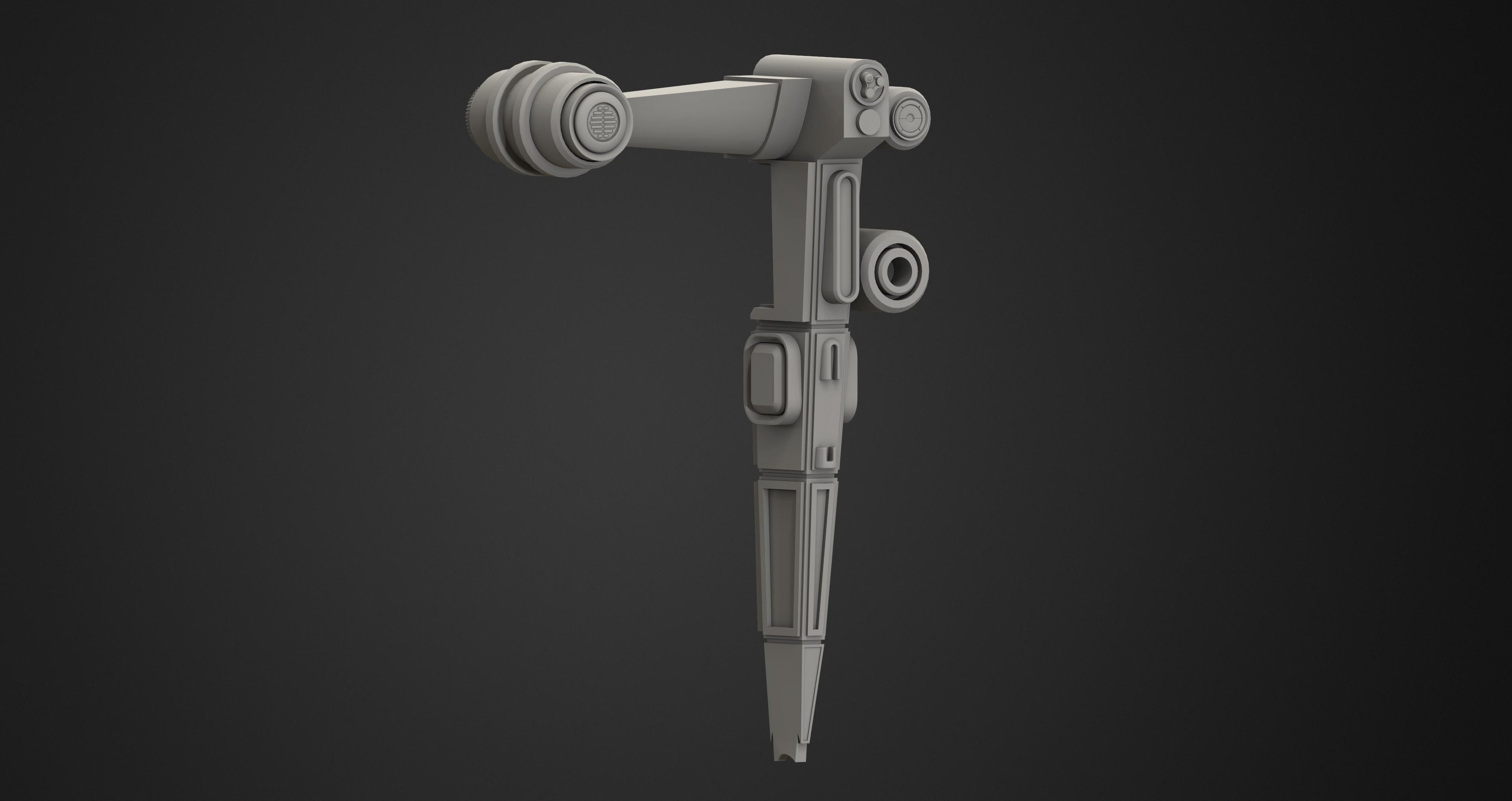 Space Horse Spaceship Low-poly 3D model_21