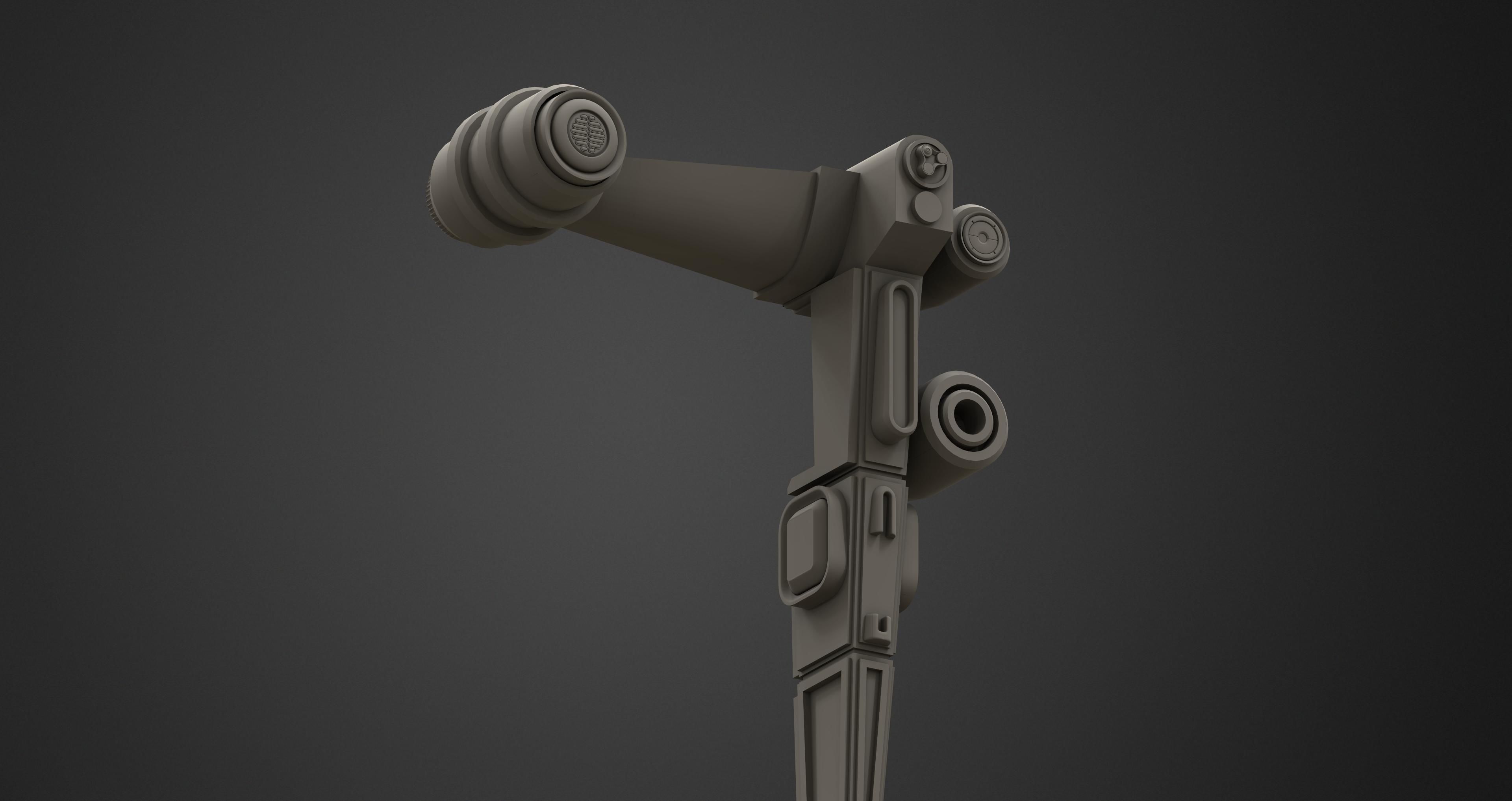 Space Horse Spaceship Low-poly 3D model_20