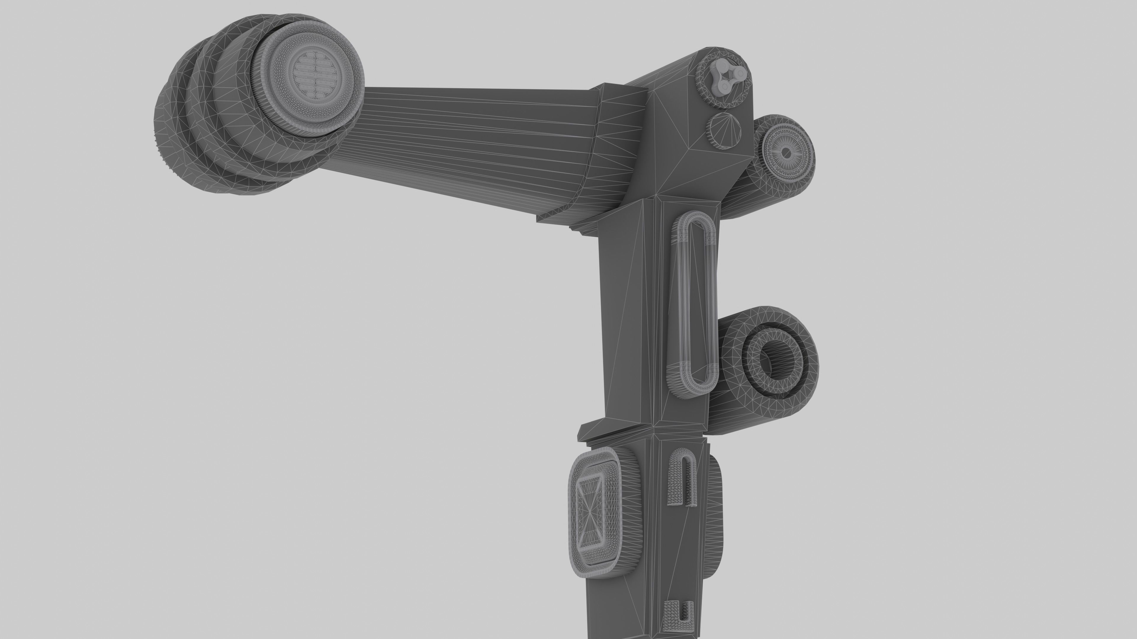 Space Horse Spaceship Low-poly 3D model_17