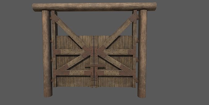 Wooden Gate 3D model