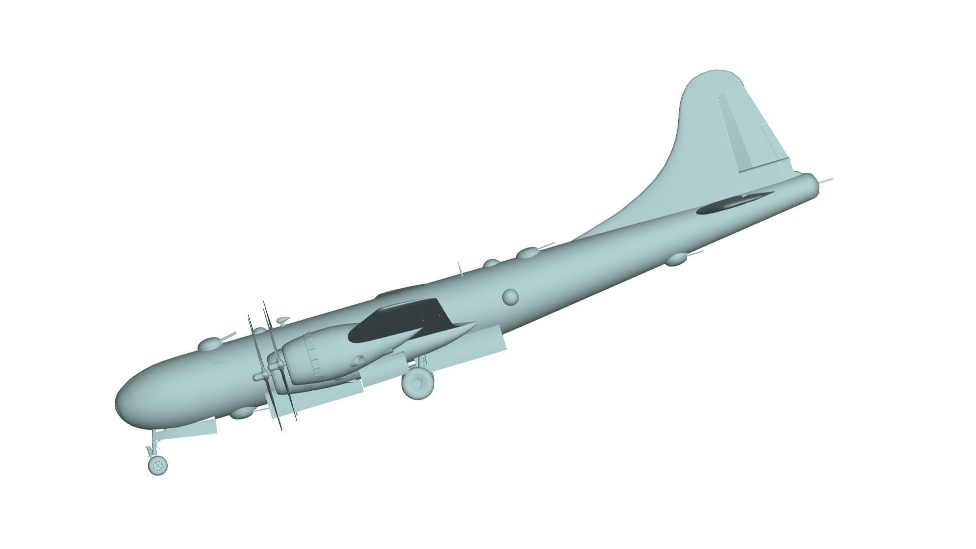 Boeing B-29 Superfortress 3D model_2