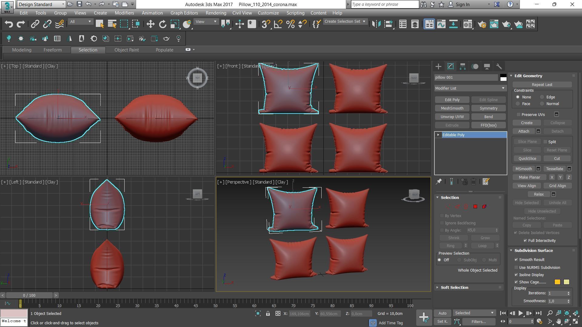 Decorative pillows Houzz set 110 3D model_15