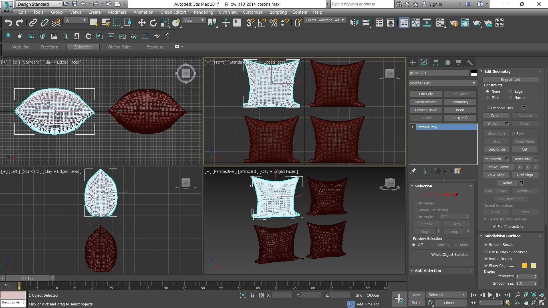 Decorative pillows Houzz set 110 3D model_16