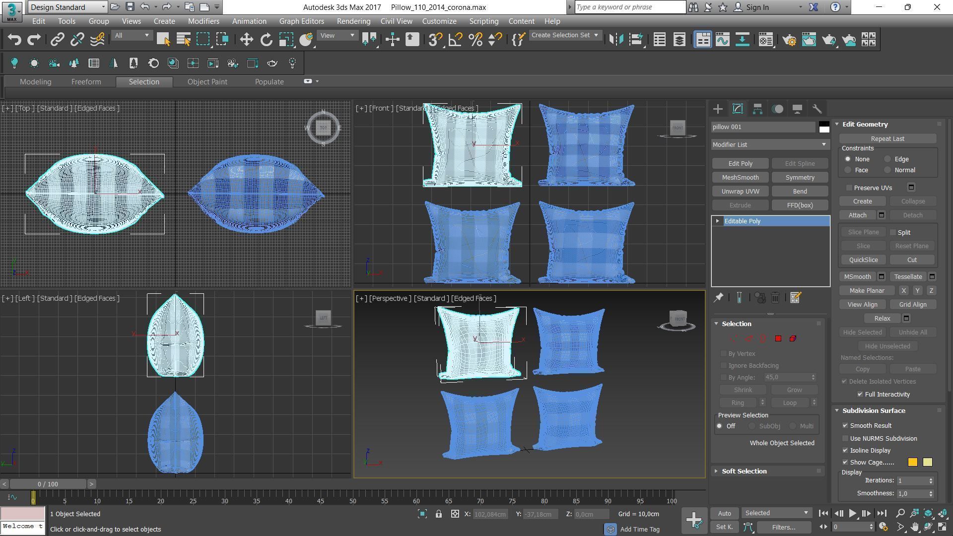 Decorative pillows Houzz set 110 3D model_14