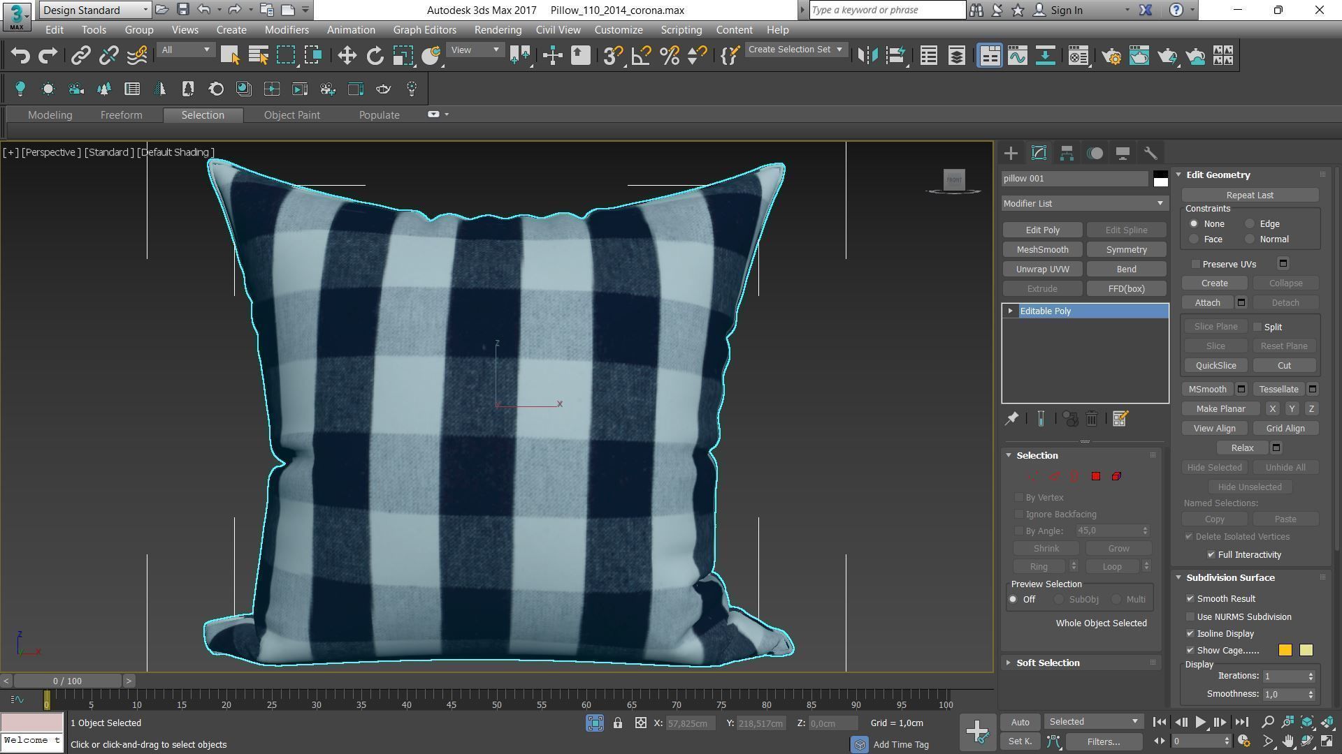 Decorative pillows Houzz set 110 3D model_2