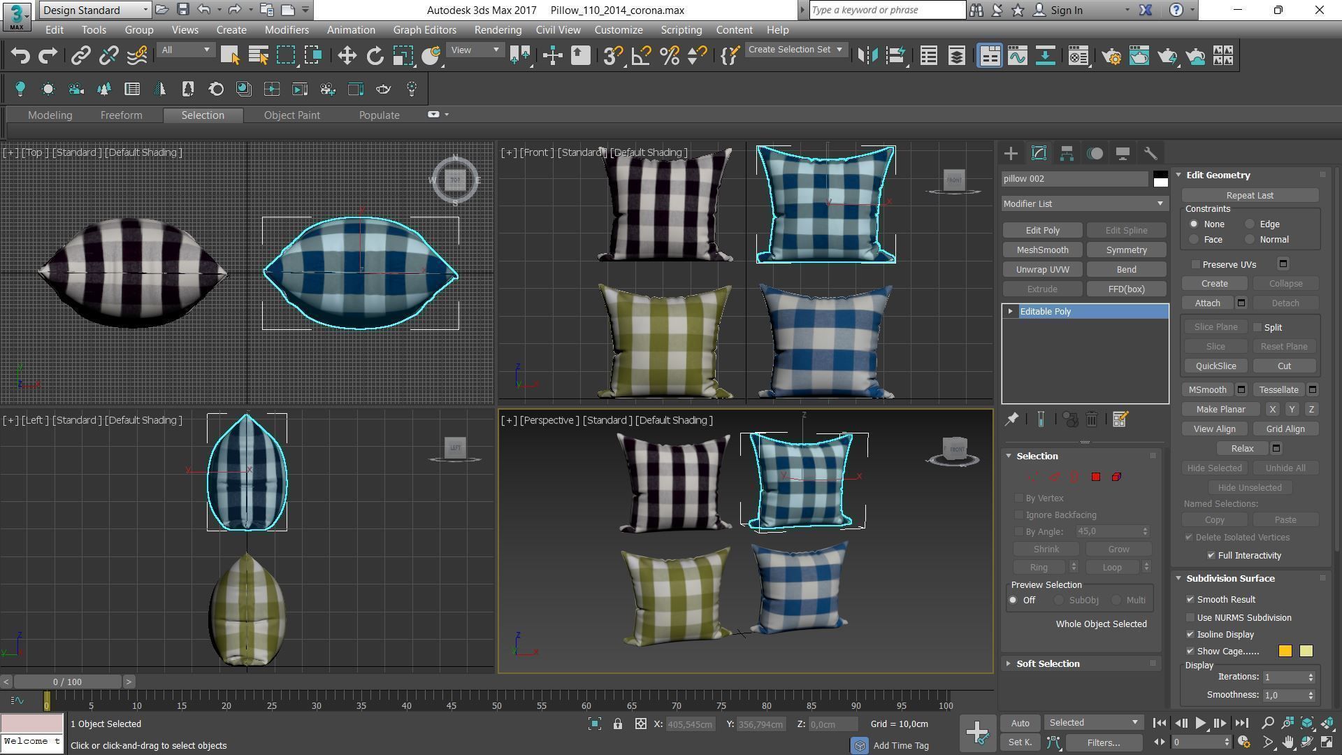 Decorative pillows Houzz set 110 3D model_13