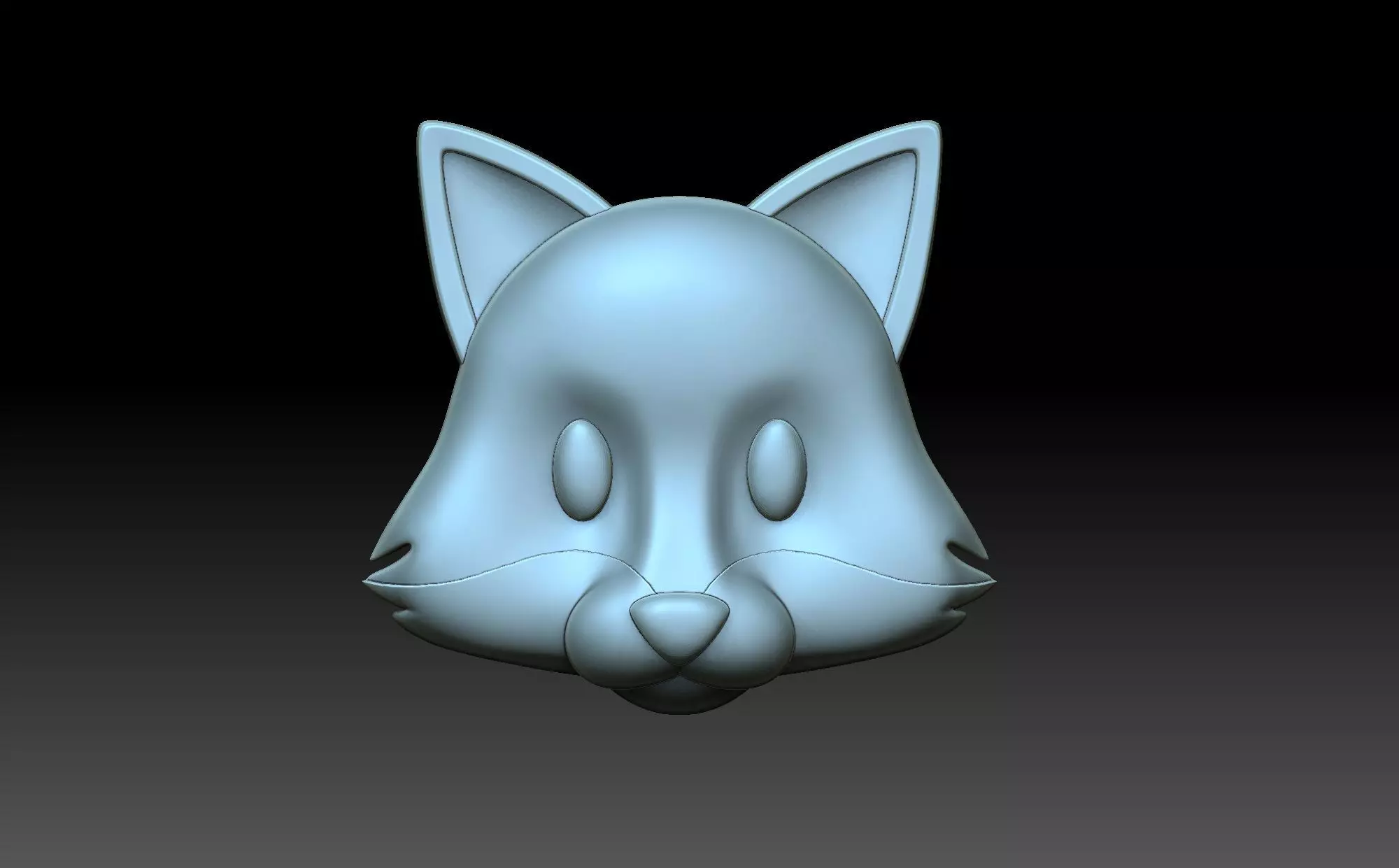 Fox Face 3D print model_0